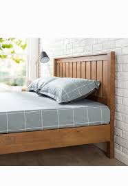 Wood Platform Bed Frame With Headboard