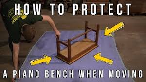 how to protect a piano bench when