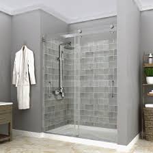 Tempered Glass Bath Bypass Shower Door