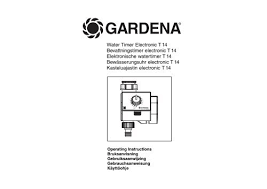 gardena water timer electronic t 14