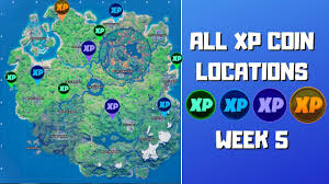 With agent jones wanting to sustain the the true star of the season 5 battle pass, however, is the mandalorian. All Xp Coins Locations In Fortnite Season 4 Chapter 2 Week 5 Green Blue Purple And Gold Youtube