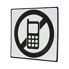 No Cell Phone Use Sign Set Of 2 Self Adhesive Vinyl