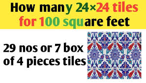 24 tiles do i need to cover 100 square