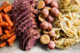 Remove the corned beef brisket from the package, reserve the spice packet and rinse the meat thoroughly. Instant Pot Corned Beef Cabbage Self Proclaimed Foodie
