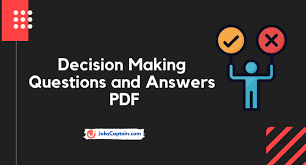 Decision Making Questions And Answers