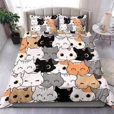 Cats Duvet Cover And Pillow Covers Cats