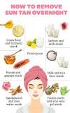 How To Remove Sun Tan From Your Face Overnight Using Home ...