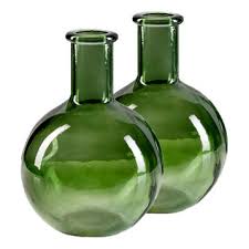 Large Colored Glass Vases
