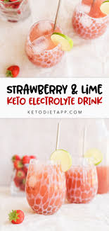 keto strawberry lime electrolyte