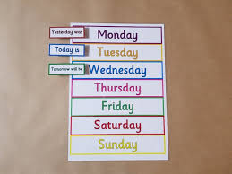 Days Of The Week Peg Chart Learning Poster Days Teaching Resource Learning Resource Educational Laminated Poster Eyfs Ks1 School