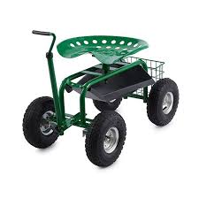 Garden Seat Mobile Garden Trolley With Seat