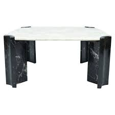 Black And White Marble Coffee Table In