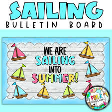 summer bulletin board sailboat
