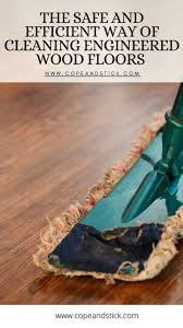 cleaning engineered wood floors