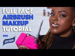 full face airbrush makeup tutorial with