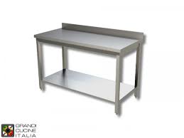 Over 38,500 products in stock. Stainless Steel Work Table With Shelf Aisi 304 Length 130 Cm Width 70 Cm With Backsplash