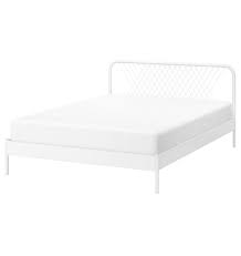 ikea white metal bed frame furniture