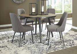 Round extending tables add fashion and flexible function to your dining room. Coverty Two Tone 5pc Round Dining Table Set Local Overstock Warehouse Online Furniture And Mattress Retailer