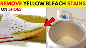 best way to remove yellow bleach stains