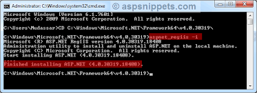 aspnet 40 application pool in iis