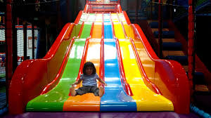 The kid sliding down slide have all been been placed in the slide categories. Little Girl Sliding Down Huge Fast Slide At Play Center Fun Kids Playtime Youtube