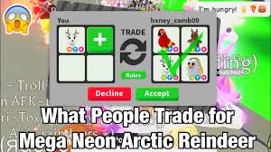 Contact the seller opens in a new window or tab and request a shipping method to your location. What People Trade For Mega Neon Arctic Reindeer Roblox Adoptme Youtube
