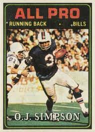 The trial specifically regards the alleged drugging. O J Simpson Hall Of Fame Football Cards
