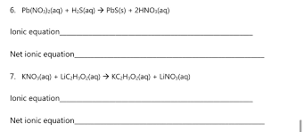 Answered 6 Pb No3 2 Aq H2s Aq