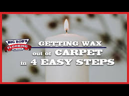 getting wax out of carpet in 4 easy
