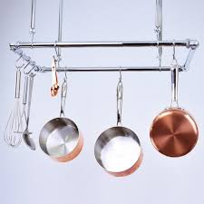 Chrome Ceiling Pot And Pan Rack Various