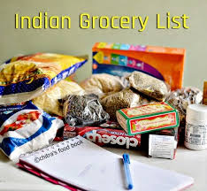 indian monthly grocery list for 2
