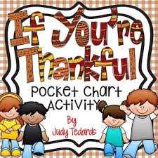 If Youre Thankful Freebie Pocket Chart Activity