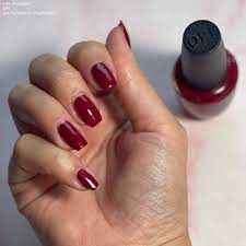 opi red nail polish lots of lacquer
