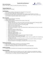 Rehab Nurse Job Description For Resume