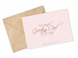 pink paper love greeting card size