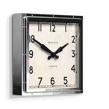 Newgate Quad Wall Clock In Stainless