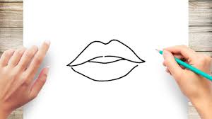 how to draw lips step by step you