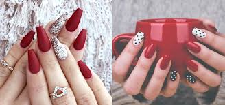 6 savvy red nail designs to give you
