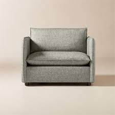 Corroy Charcoal Grey Linen Chair And A