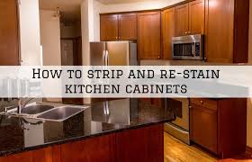 how to strip and re stain kitchen