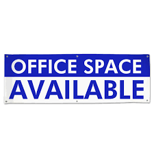 office space available vinyl banner