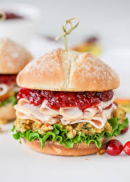 turkey cranberry sandwich with