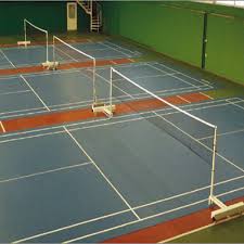indoor badminton court synthetic