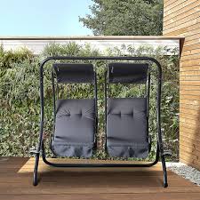 Outsunny 2 Seat Modern Outdoor Swing
