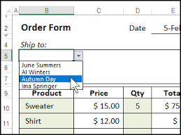 How To Make An Order Form In Excel Contextures Blog