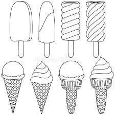 Summer fast food vector illustration for gift card, flyer, certificate or. Black White Ice Cream Cone Stock Illustrations 4 859 Black White Ice Cream Cone Stock Illustrations Vectors Clipart Dreamstime