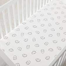 organic baby hedgehog crib fitted sheet
