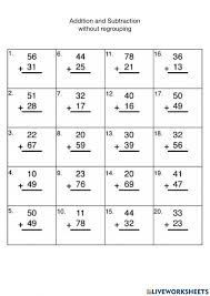 Addition And Subtraction Without