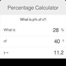 percene calculator