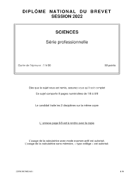 Brevet Sciences Pro | PDF | Rousseur | Bruit